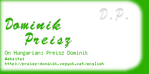 dominik preisz business card